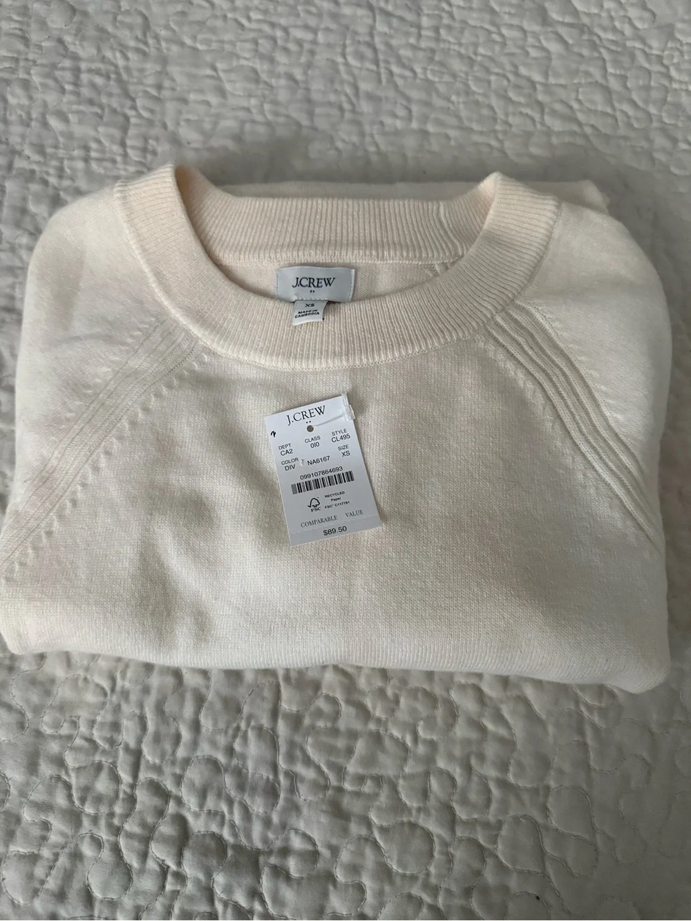 J. Crew Wool-blend boyfriend sweater size XS